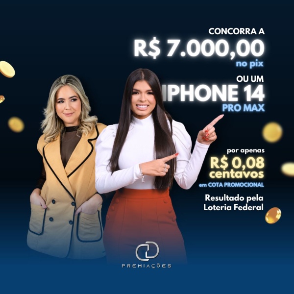 7 MIL REAIS OU IPHONE 14 PROMAX